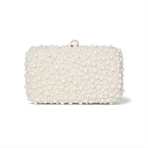 The Met x From St. Xavier Pearl Beaded Clutch